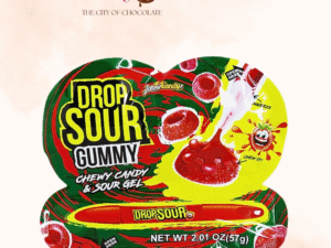 Johny Drop Sour Strawberry Gummy 57g