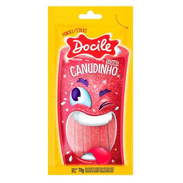 Docile Sour Straw Sticks 70g