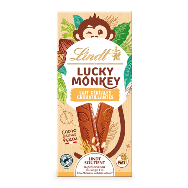 Lindt Lucky Monkey Crispy 100g