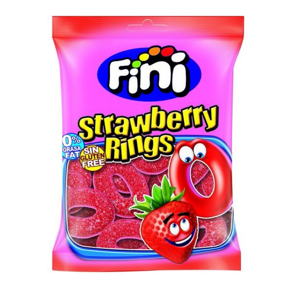 Fini Strawberry Rings 100g