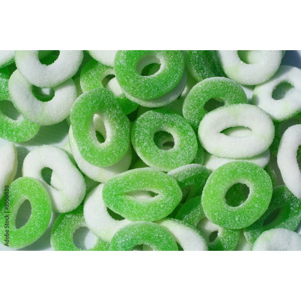 Candy Sour Apple Rings