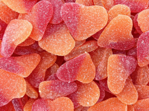 Candy Sugared Peach Heart Kilo