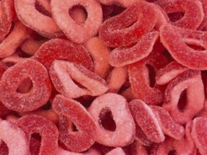 Candy Sour Strawberry Rings Kilo