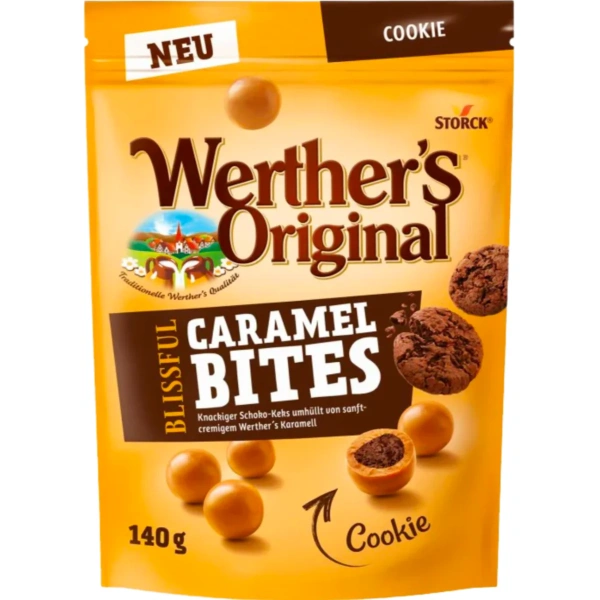 Werther's Cookie Caramel Bites 140g