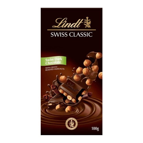 Lindt Swiss Dark Hazelnuts 100g