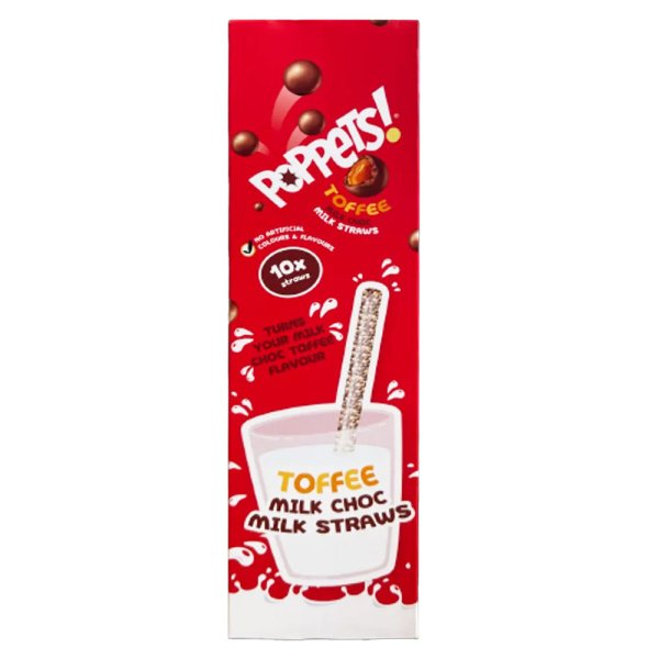 Poppets Milk Straw Toffee