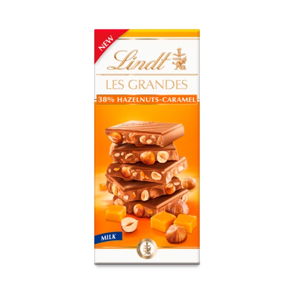 Lindt Les Grandes hazelnut caramel 150g