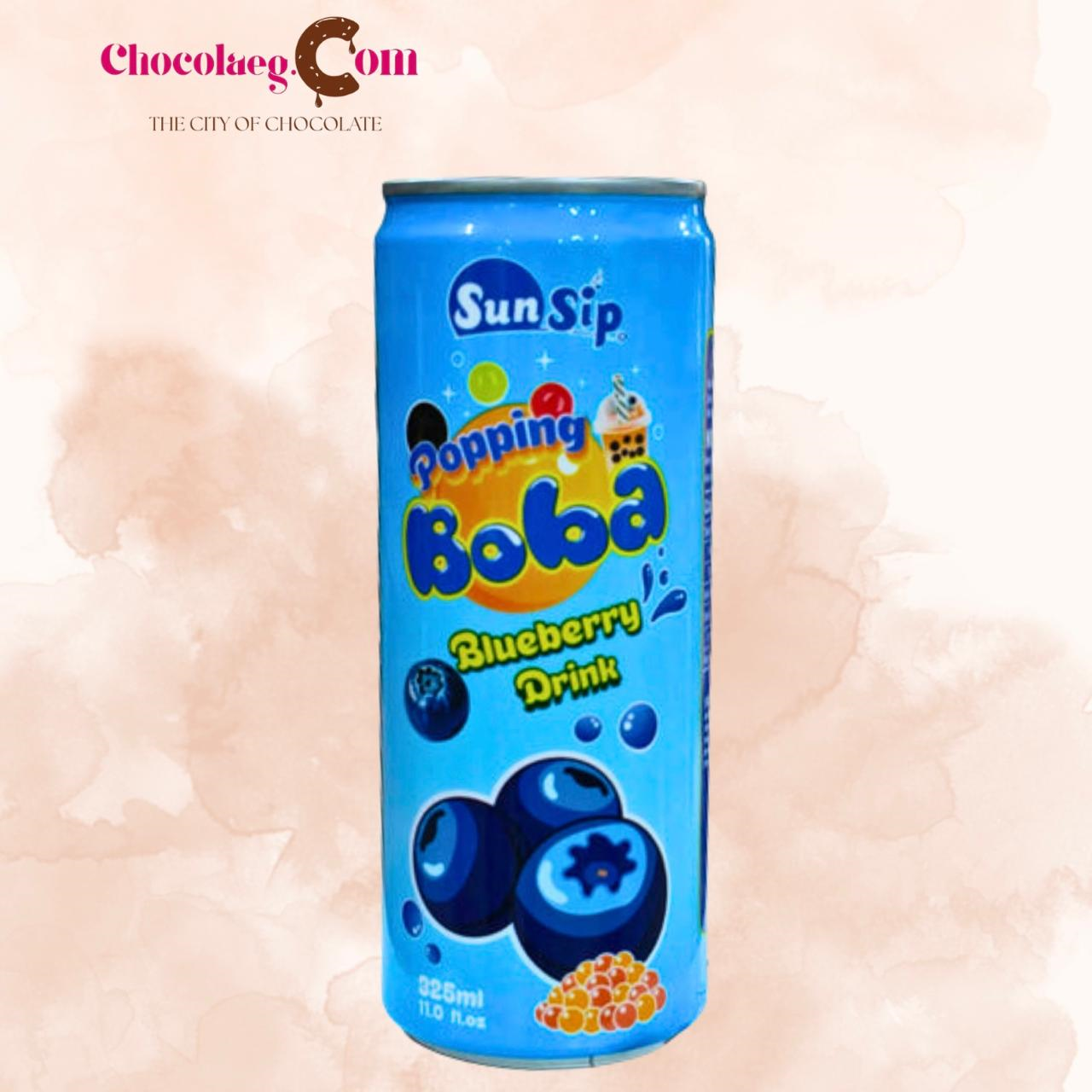 SunSip Popping Boba Blueberry 325ml
