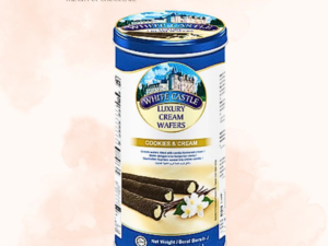 White Castle Wafer Rolls Cookies  & Cream 100g