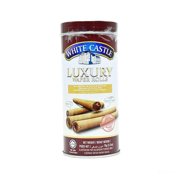 White Castle Wafer Rolls Chocolate 100g