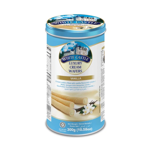 White Castle Wafer Rolls Vanilla100g