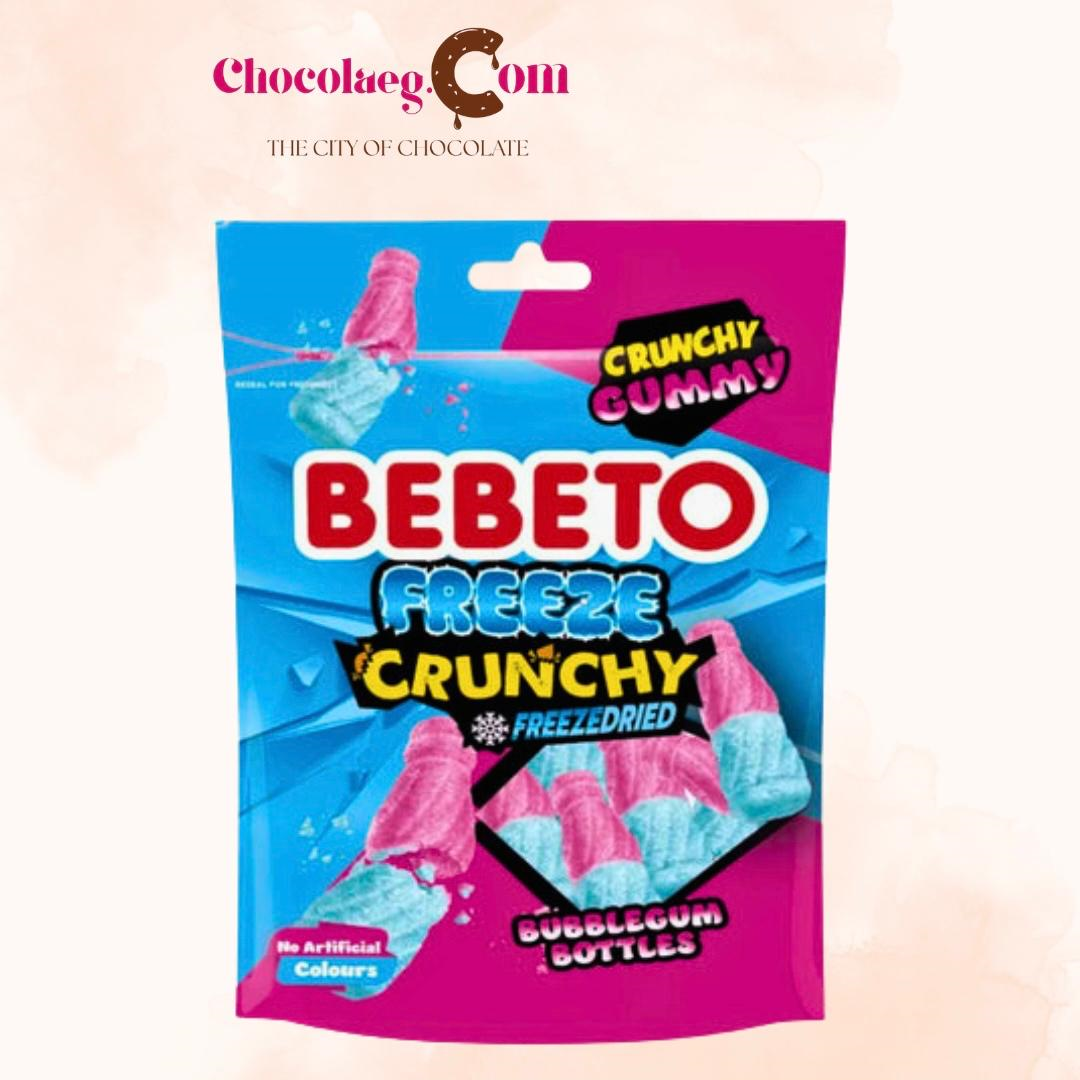 Bebeto Freeze Crunchy Bubble Gum Bottles
