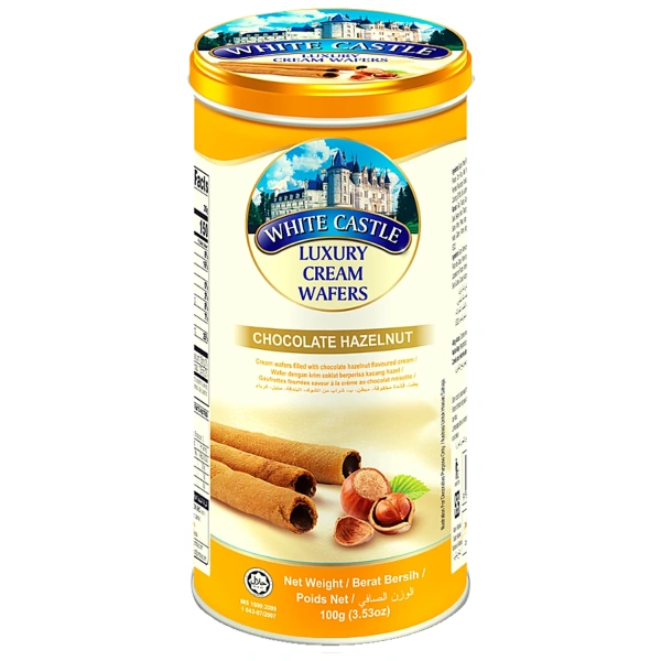 White Castle Wafer Rolls Hazelnut 100g