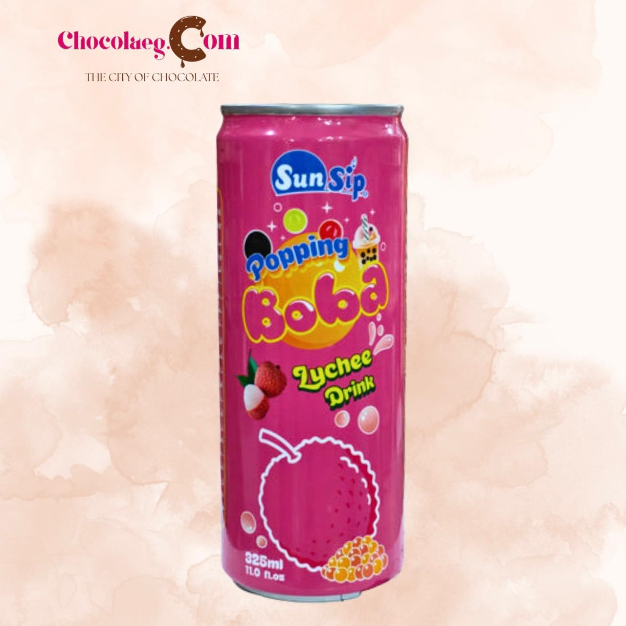 SunSip Popping Boba Lychee 325ml