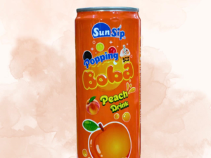 SunSip Popping Boba Peach 325ml