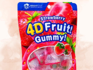 4D Strawberry Fruit Gummy 75g