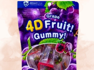 4D Grape Fruit Gummy 75g